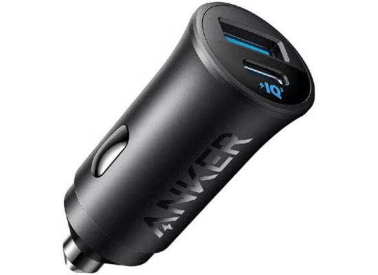 Anker USB-C Car Charger, 30W 2-Port Type-C Car Adapter, iPhone Car Charger with Power IQ 3.0, For Smartphones - Black